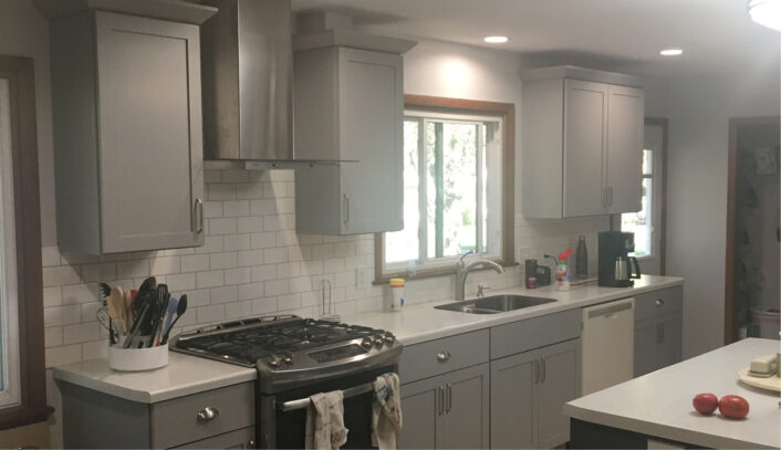 Transitional two-tone kitchen remodel