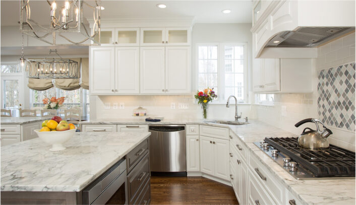 Traditional two-tone kitchen remodel