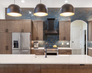 Solid wooden cabinetry