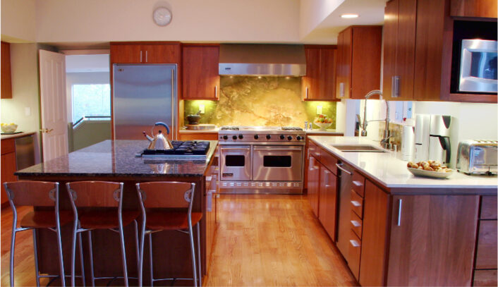 Contemporary cabinet refacing kitchen remodel